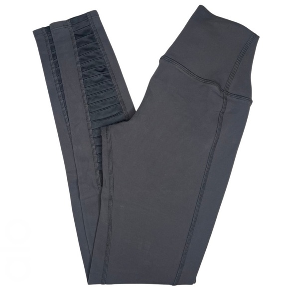 alo High Waist Moto Legging Gray Mixed Media Panel XS 2 4 - Picture 3 of 14